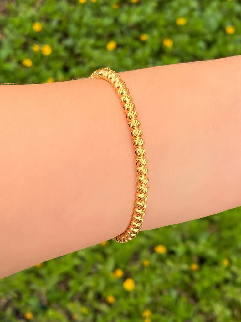 Brazalete Bolitas Con Textura