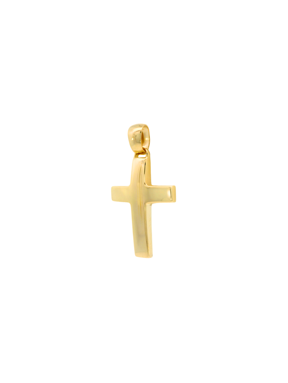 Dije Cruz Gruesa Redonda Oro 14k