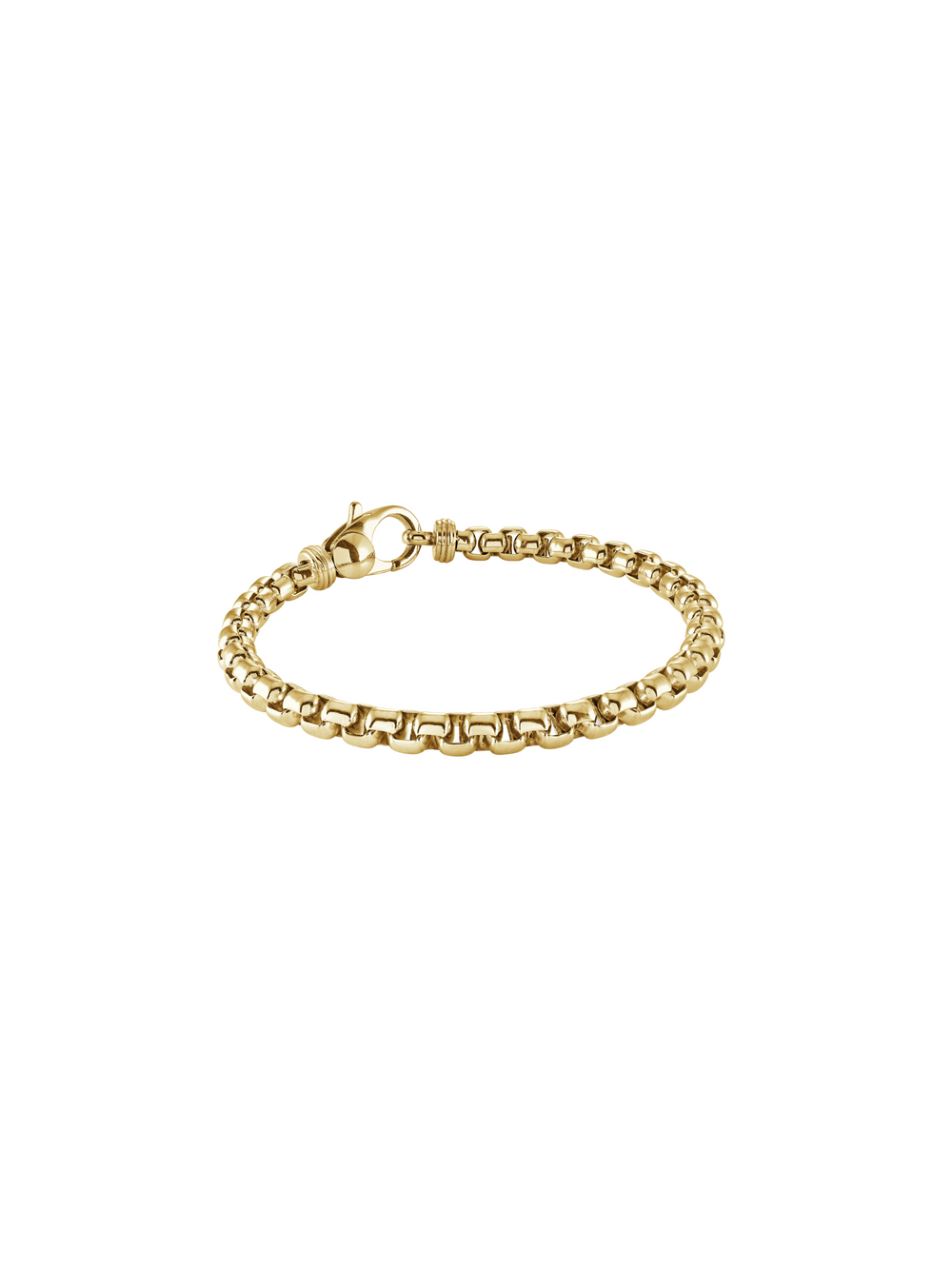 Pulsera Eslabón Caja Redondo 4 mm