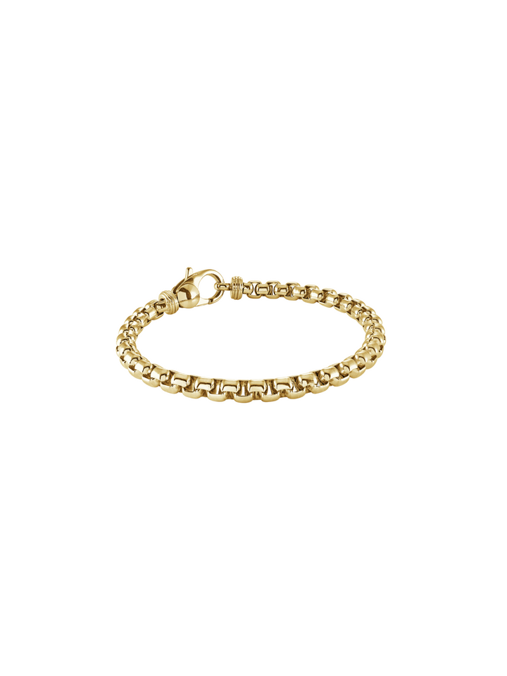 Pulsera Eslabón Caja Redondo 4 mm