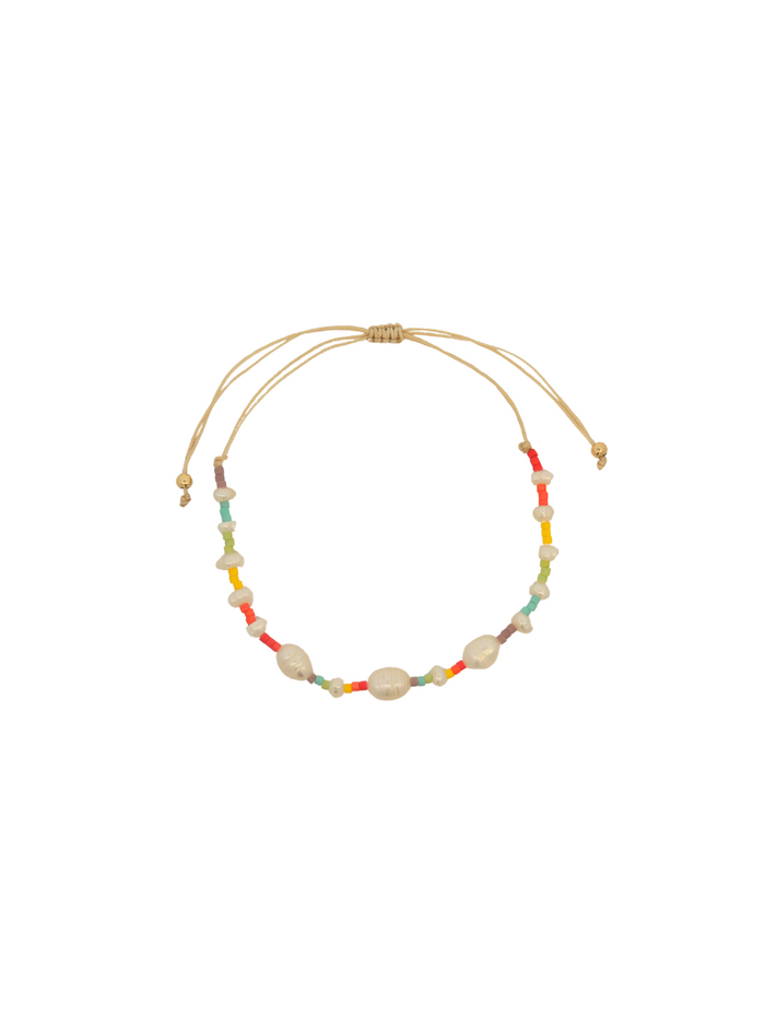 Pulsera Con Perlas Rainbow