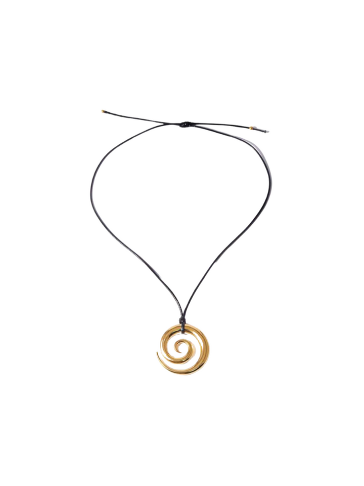 Collar Cuerda Con Dije Espiral