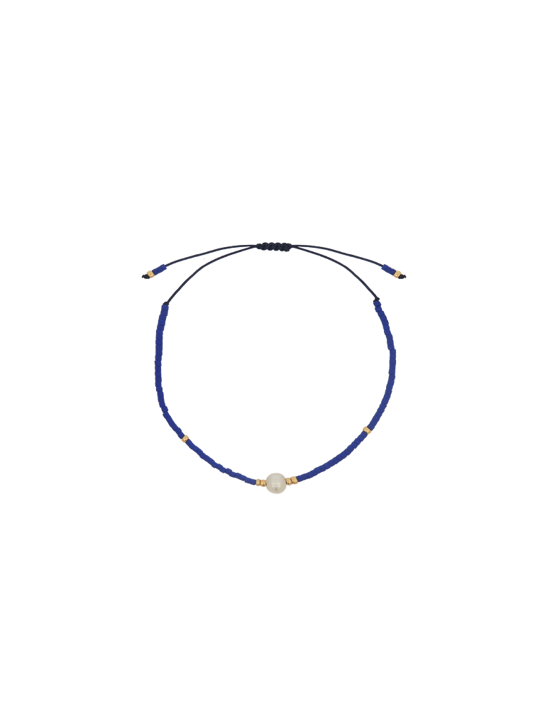 Pulsera Chaquiras Con Perla