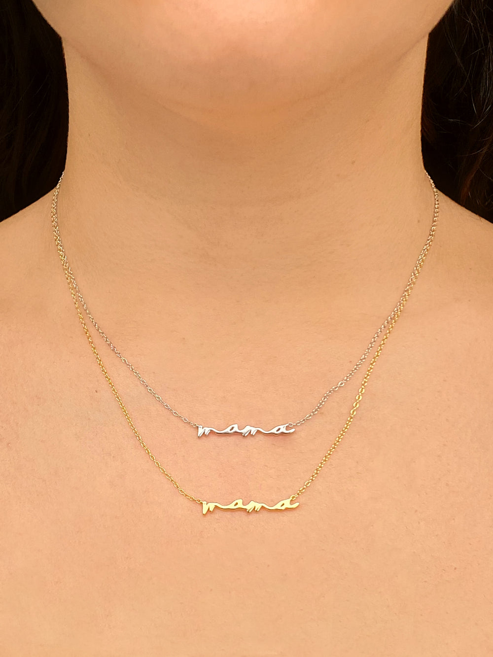 Collar Mama Letra Cursiva