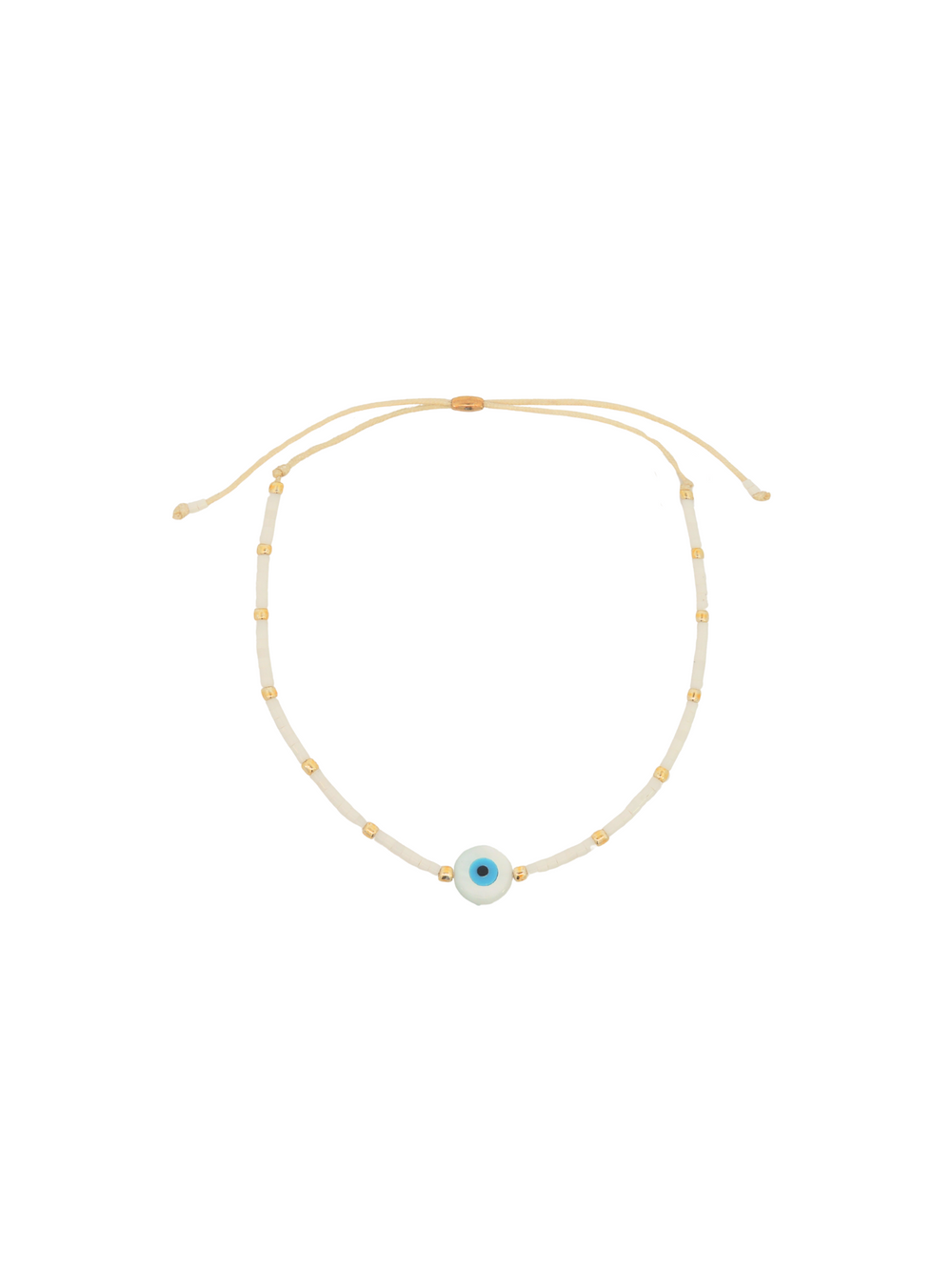 Pulsera Chaquiras Con Ojo Turco