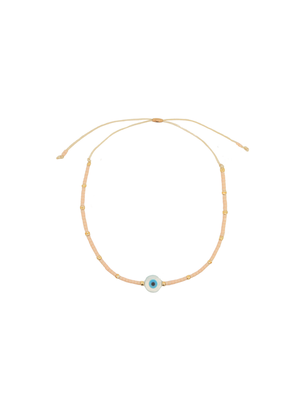 Pulsera Chaquiras Con Ojo Turco