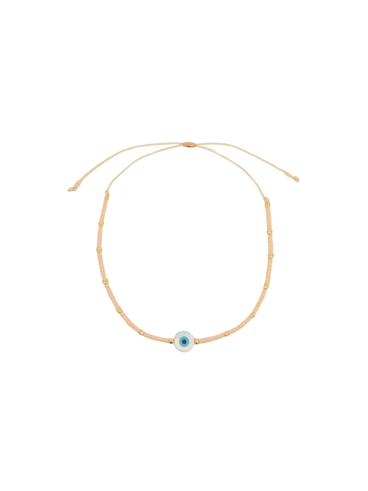 Pulsera Chaquiras Con Ojo Turco