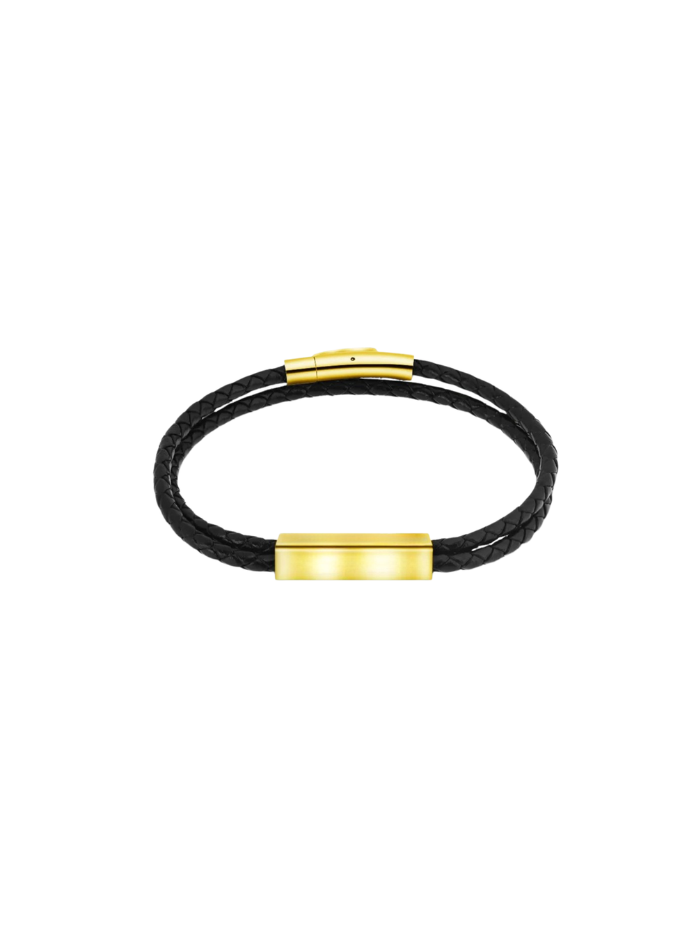 Brazalete Doble Con Placa