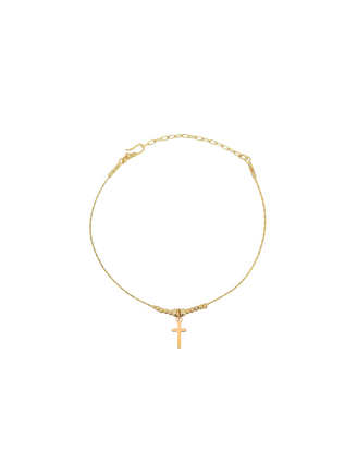 Pulsera Delgada Con Cruz