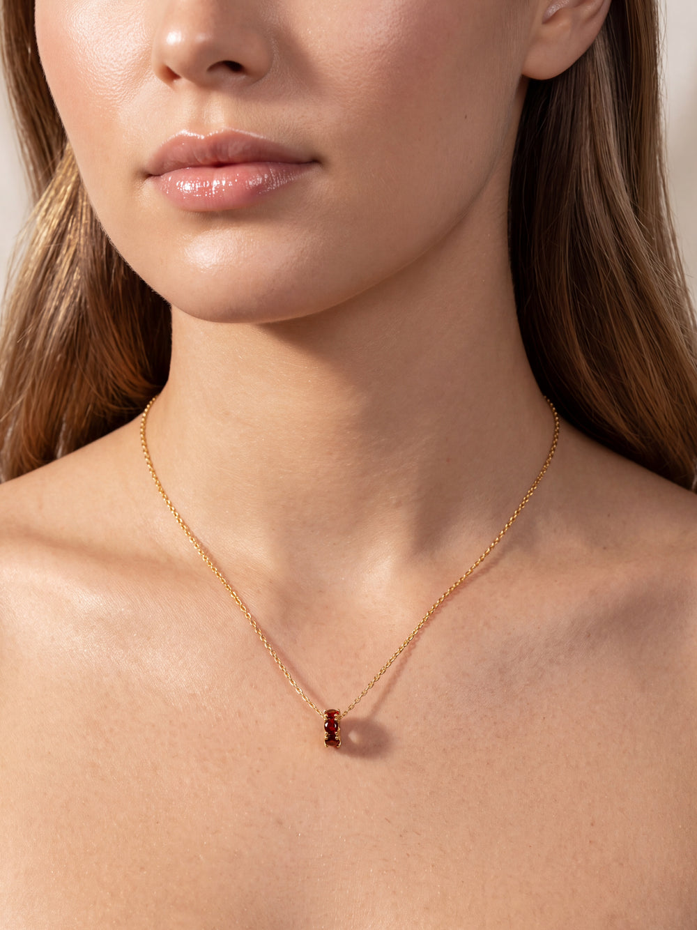 Arma Tu Collar Dije Birthstone Dorado