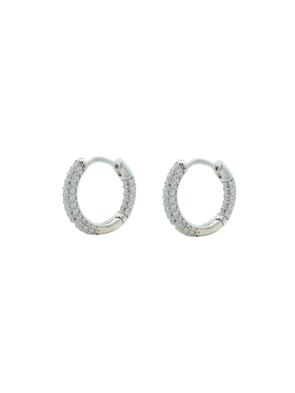 Par Arracada Con Zirconias 14 mm