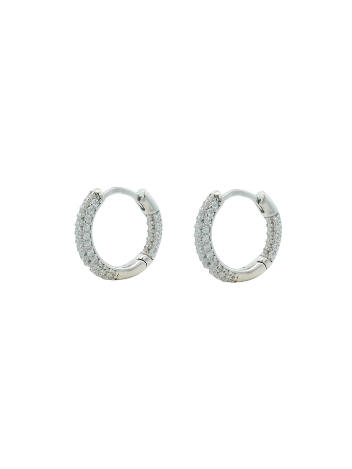 Par Arracada Con Zirconias 14 mm