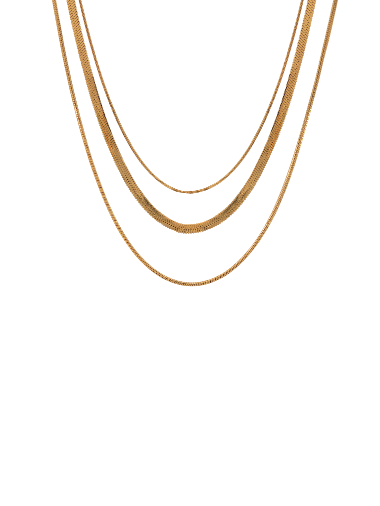 Collar Triple Dorado