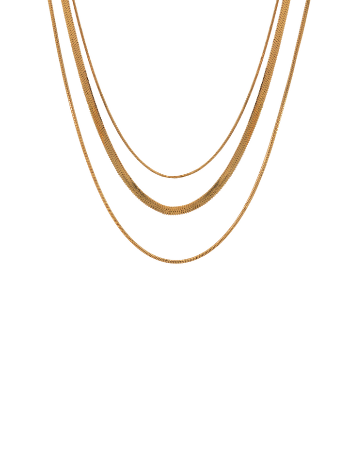 Collar Triple Dorado