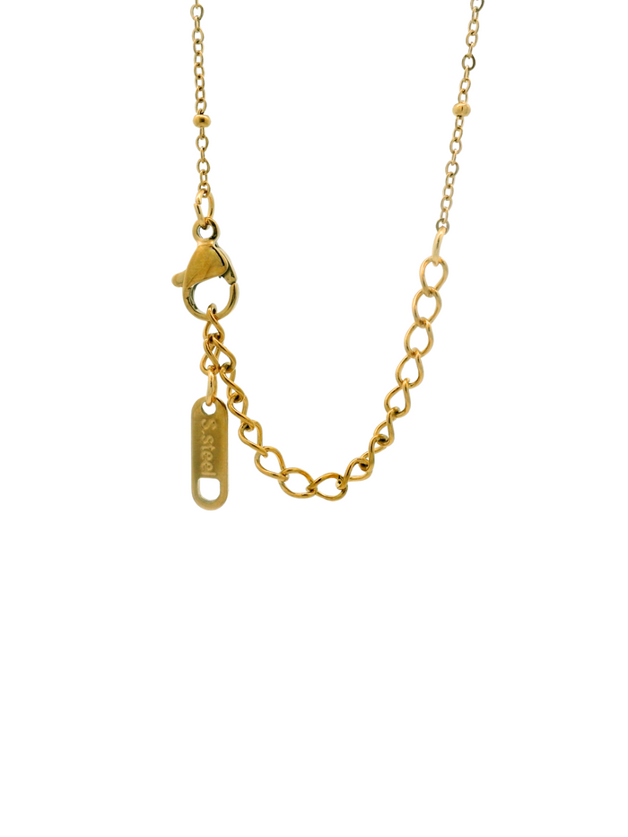Collar Con Piedra Celeste y Conchita