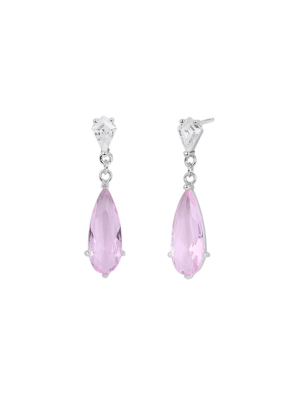 Par Arete Con Gota Zirconia