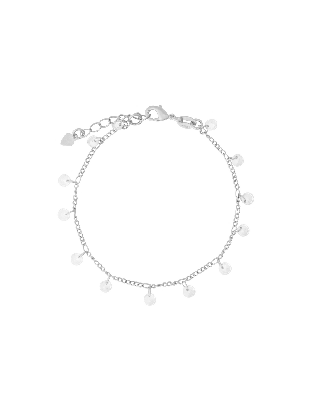 Pulsera Con Zirconias Colgando