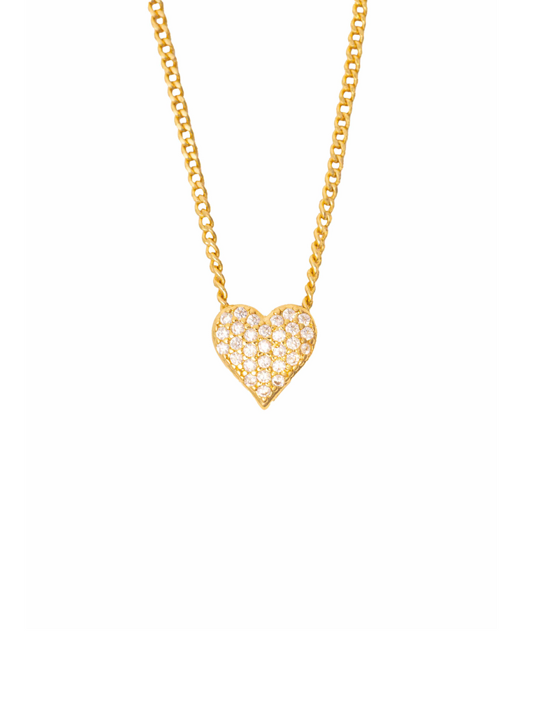 Collar Con Corazon Zirconias