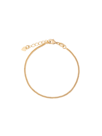 Pulsera Delgada Eslabon Espiga