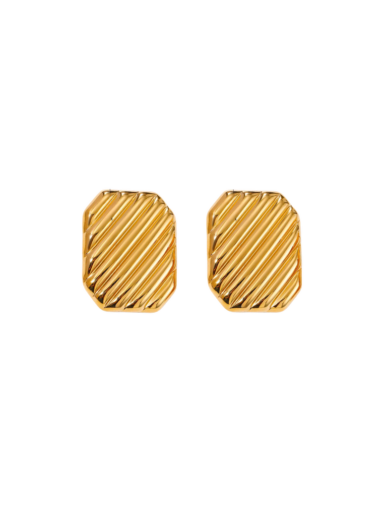 Par Arete Rectangulo Con Lineas