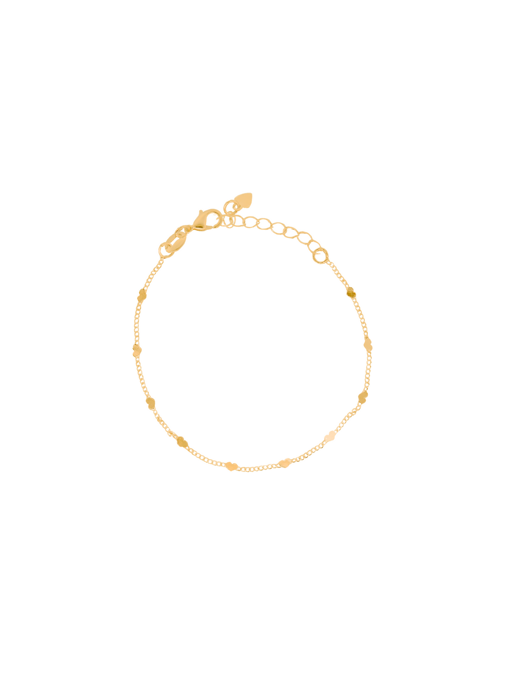 Pulsera Con Corazones Planchados