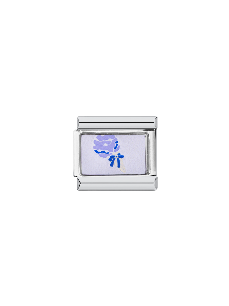 Charm Ramo Flores Morado