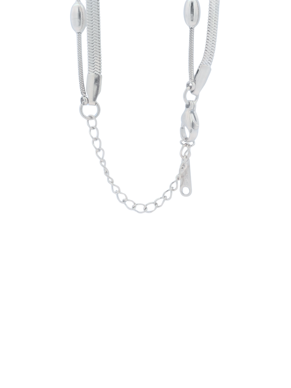 Collar Doble Planchado Con Gotas