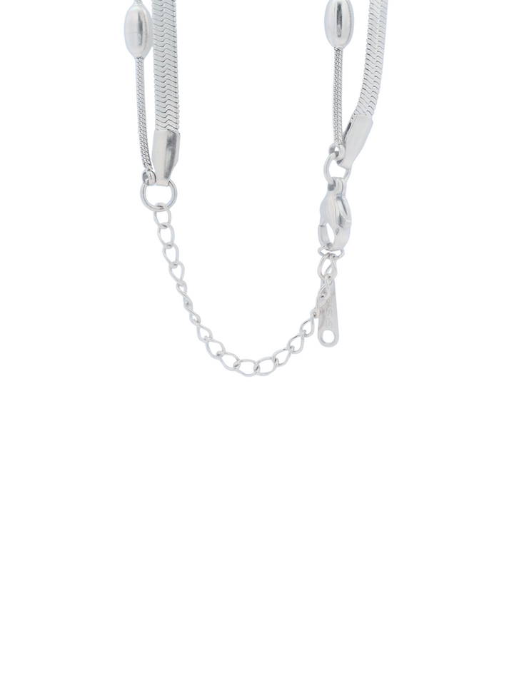 Collar Doble Planchado Con Gotas
