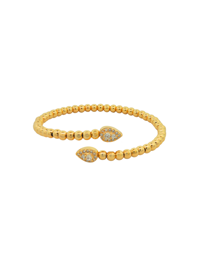 Brazalete Bolitas Con Gota Zirconias