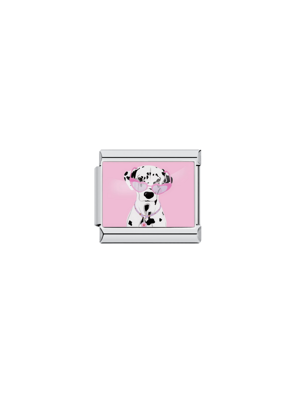 Charm Perro Dalmata Con Lentes