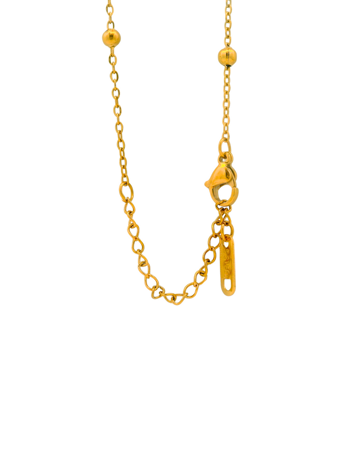 Collar Bolitas Con Corazon