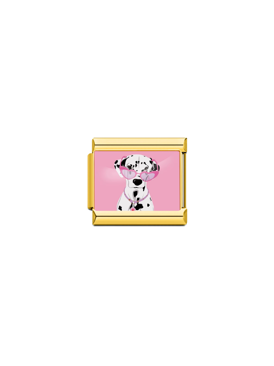 Charm Perro Dalmata Con Lentes