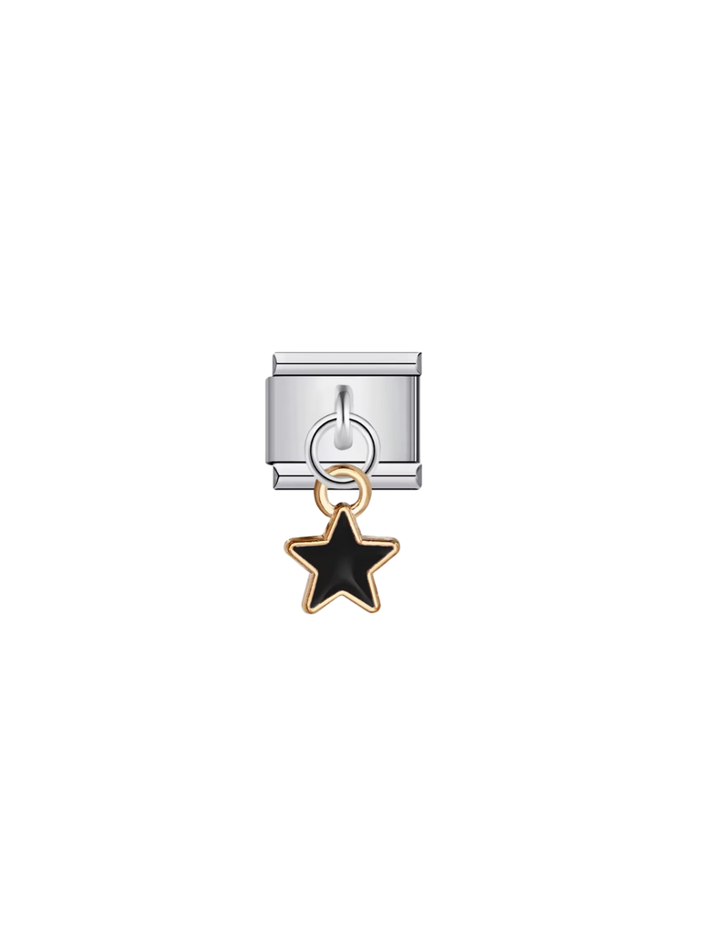 Charm Dije Estrella Negra Rosegold