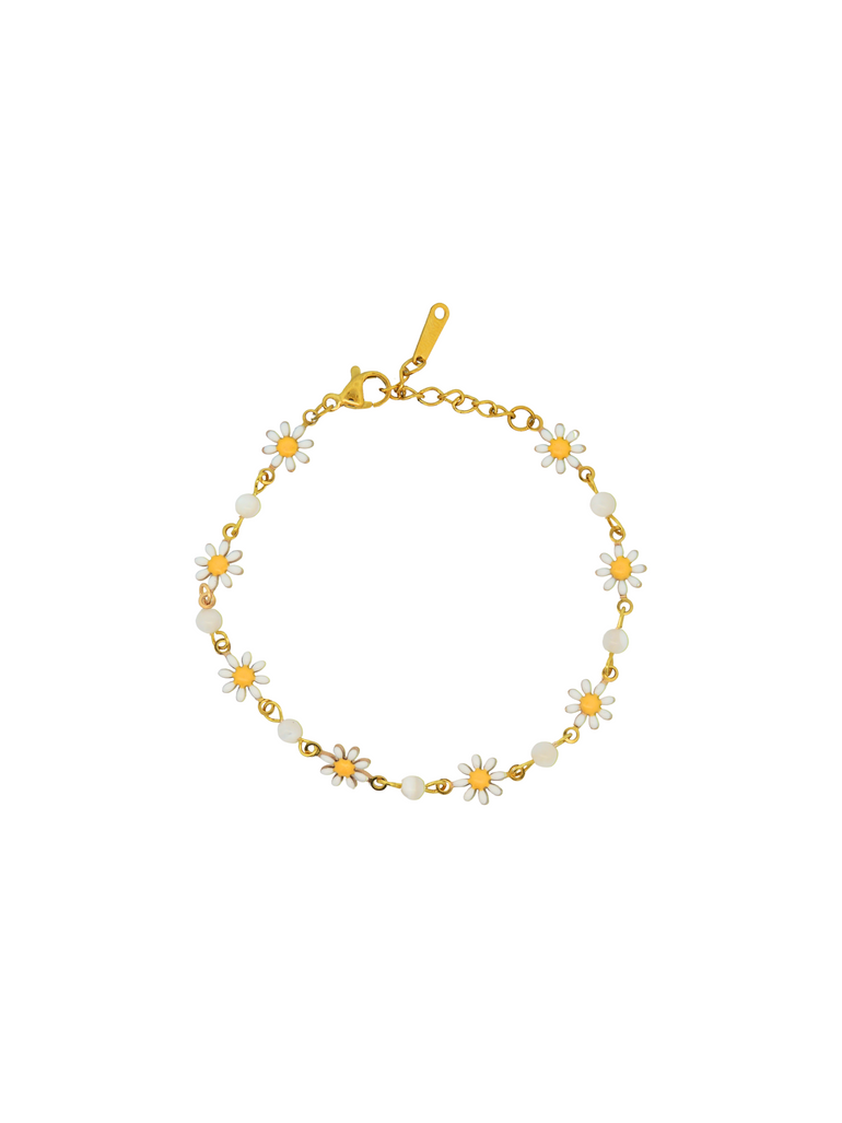 Pulsera Margaritas y Piedra