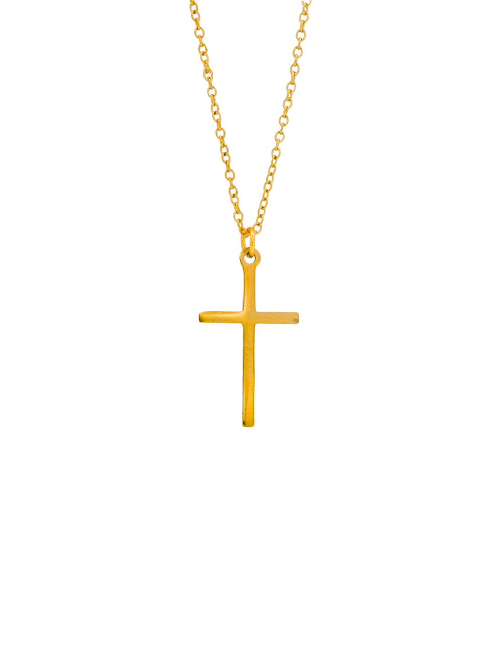 Collar Con Cruz Lisa