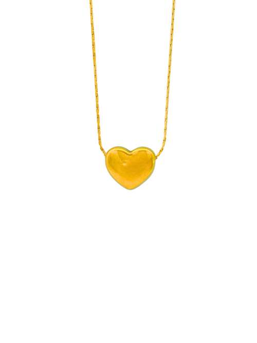 Collar Con Corazon Liso