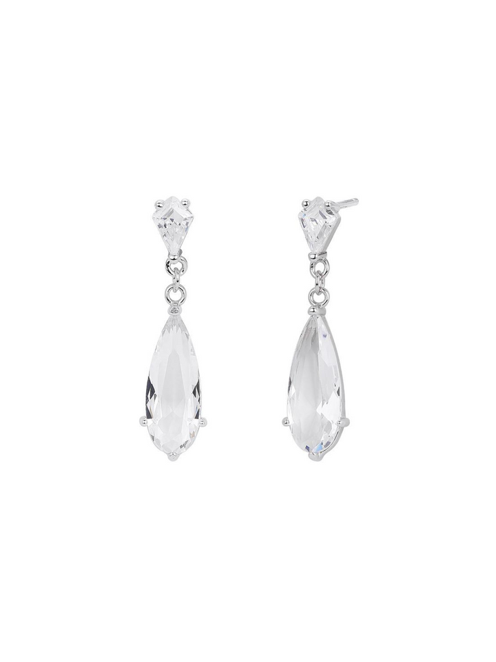 Par Arete Con Gota Zirconia