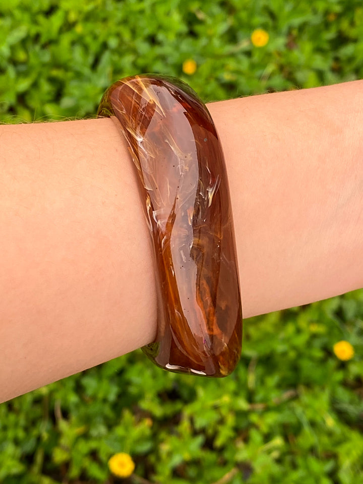 Brazalete Cerrado Irregular Café