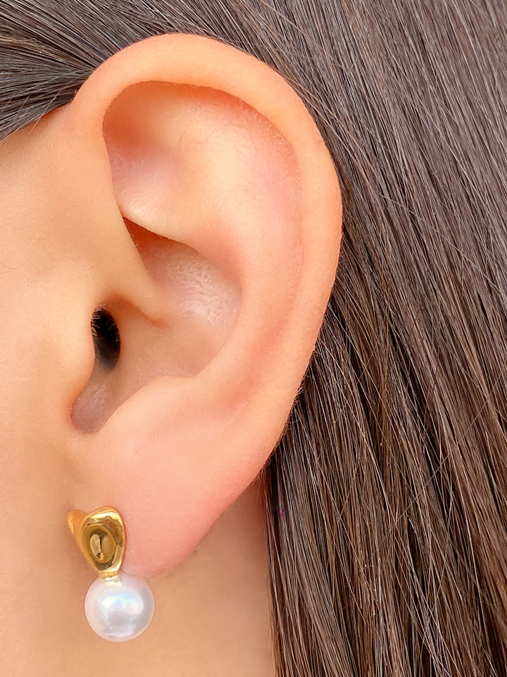 Par Arete Corazon Con Perla