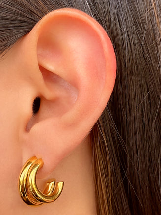 Par Arracada Doble Abierta