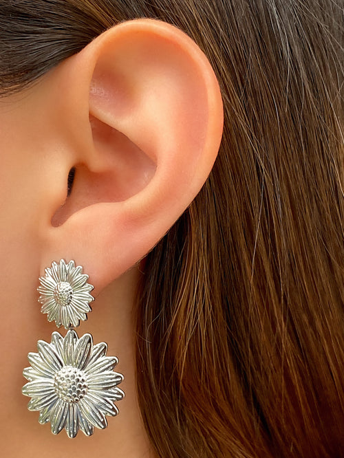 Par Arete Doble Flor