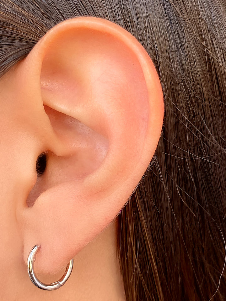 Par Arracada Con Argollas Zirconias
