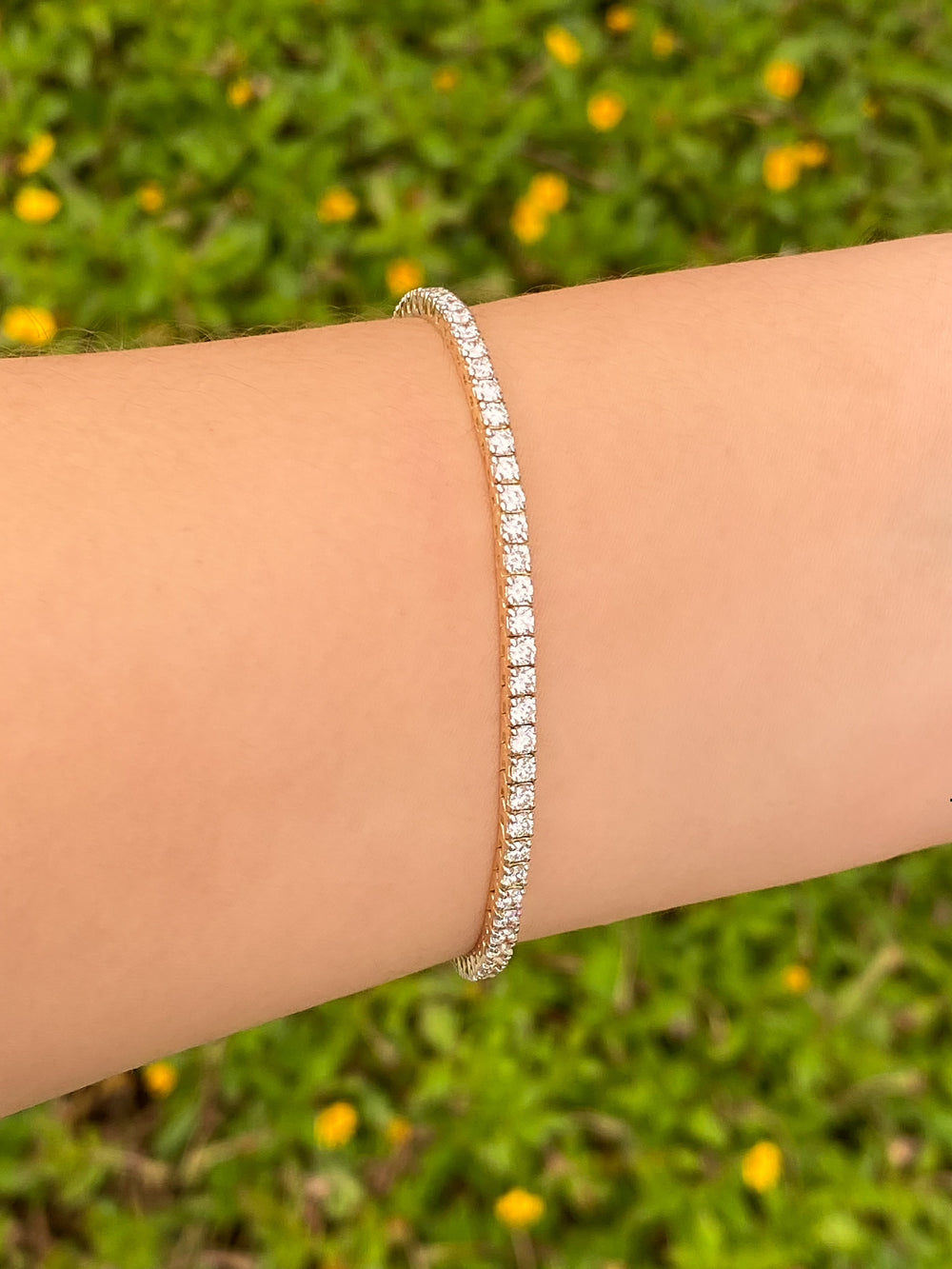 Tennis Bracelet 3 Ct Diamantes Lab Grown