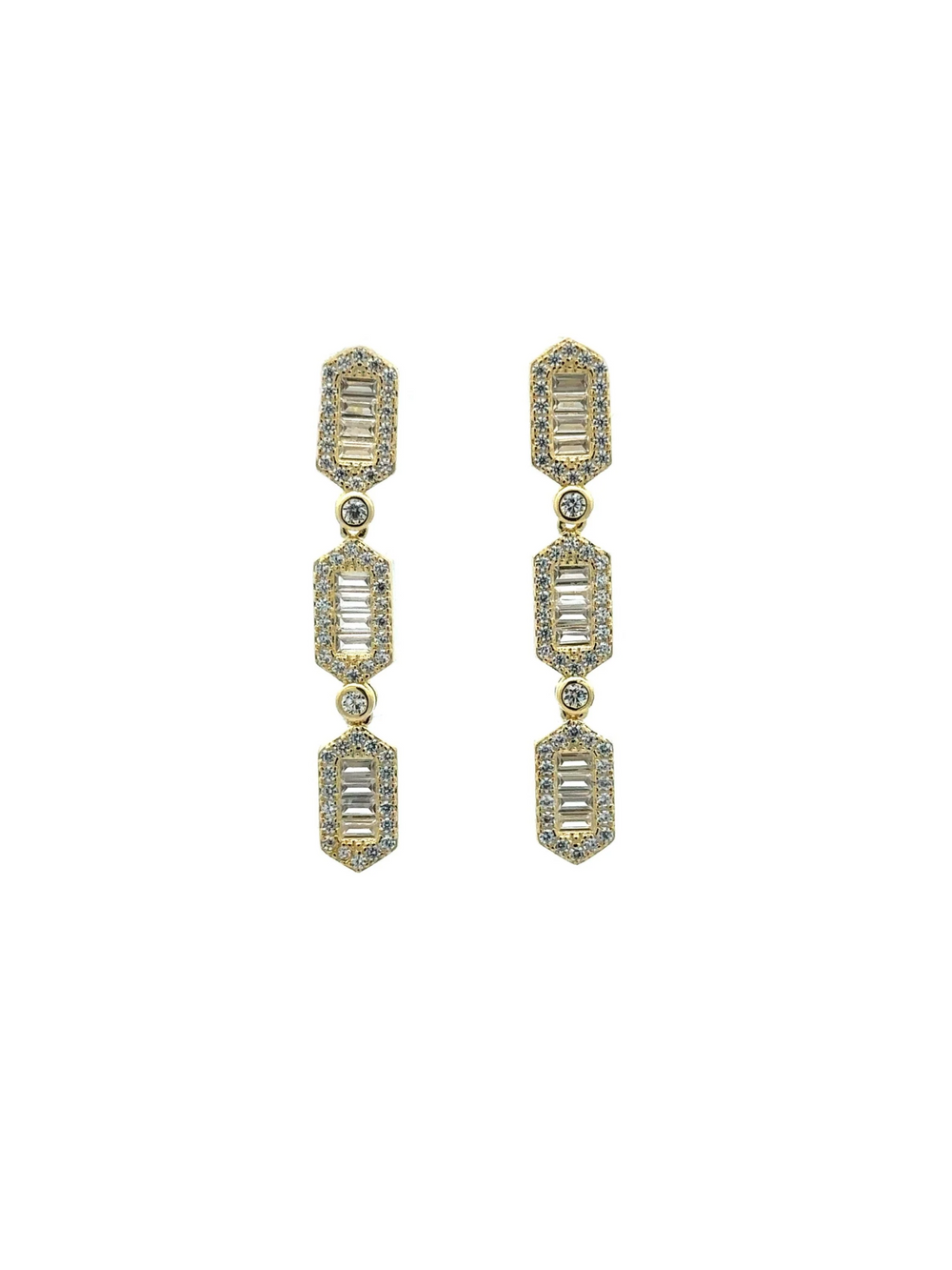 Par Arete Tira Baguettes