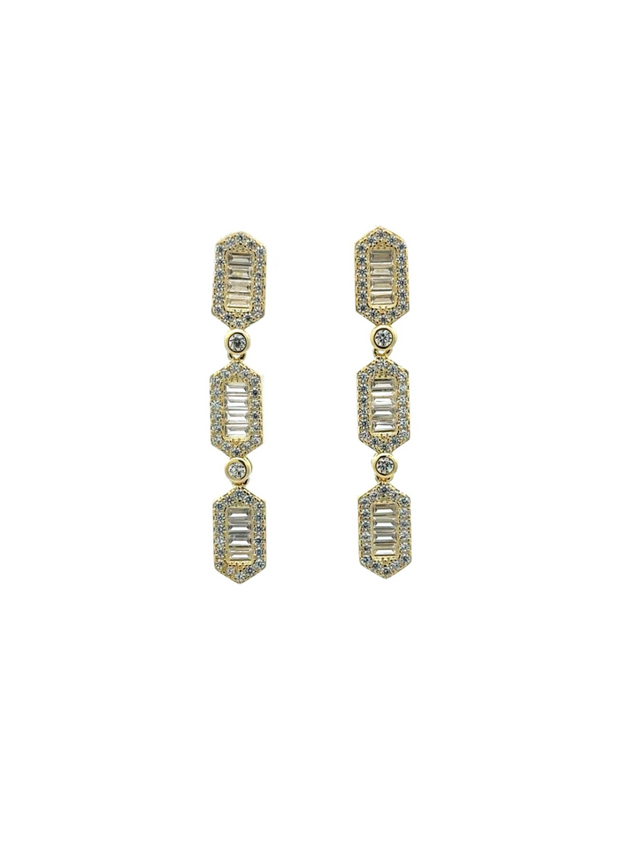 Par Arete Tira Baguettes