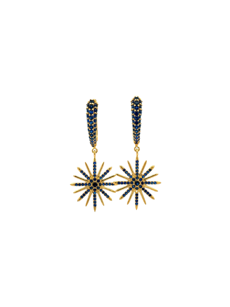 Par Arracada Colores Con Dije Estrella