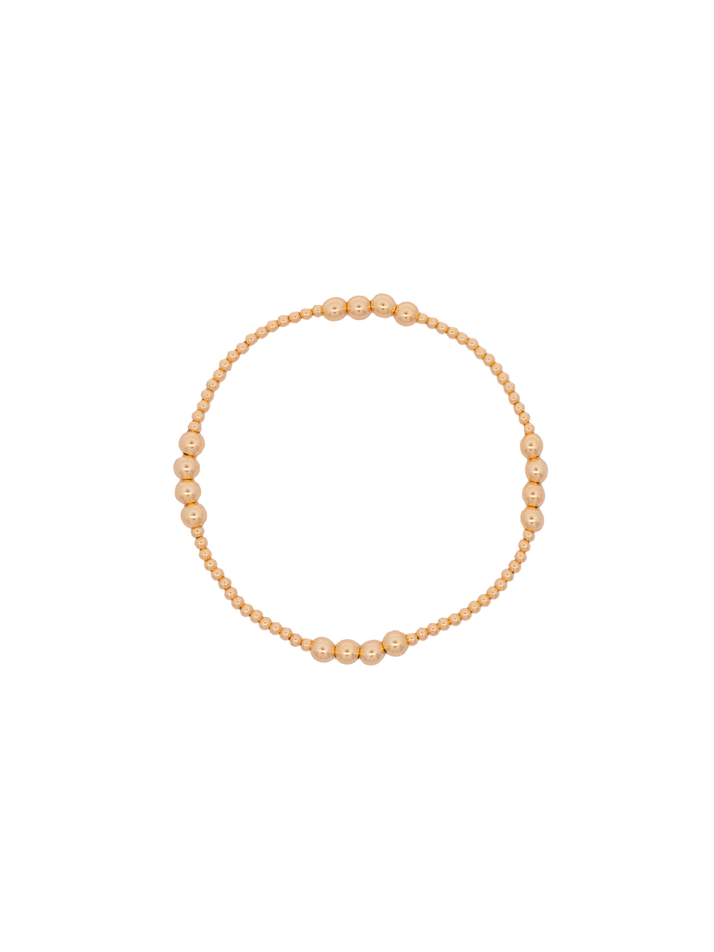 Pulseras Bolitas Intercaladas Gold Filled