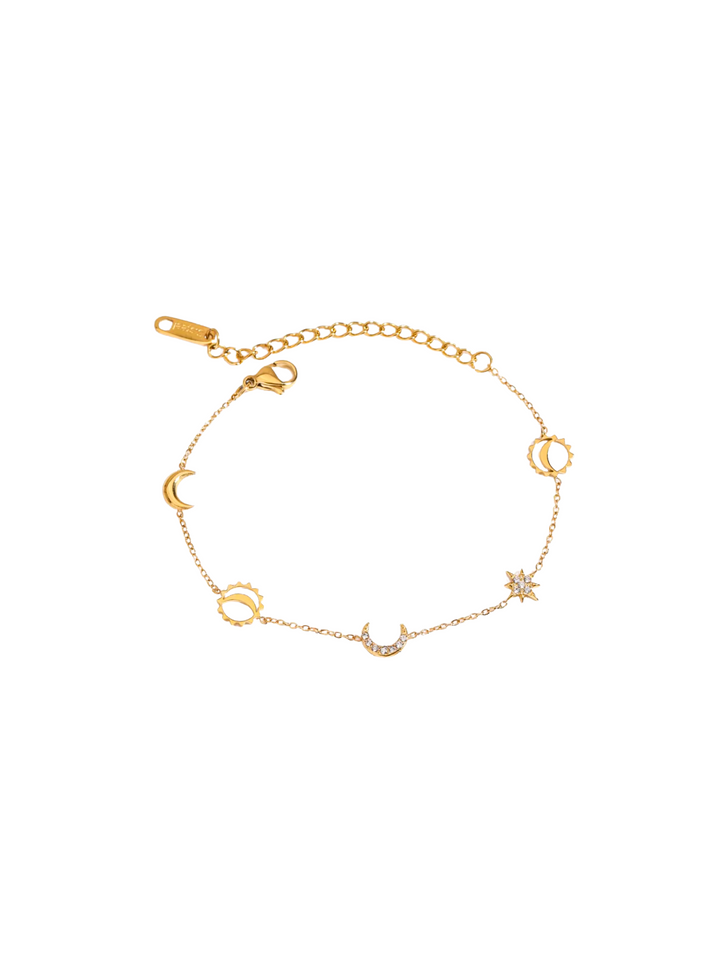 Pulsera Con Dijes Lunas