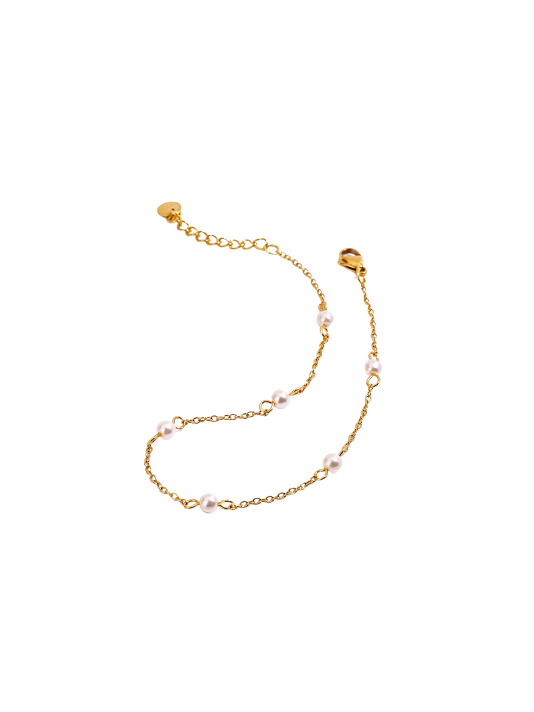 Tobillera Con Seis Perlitas