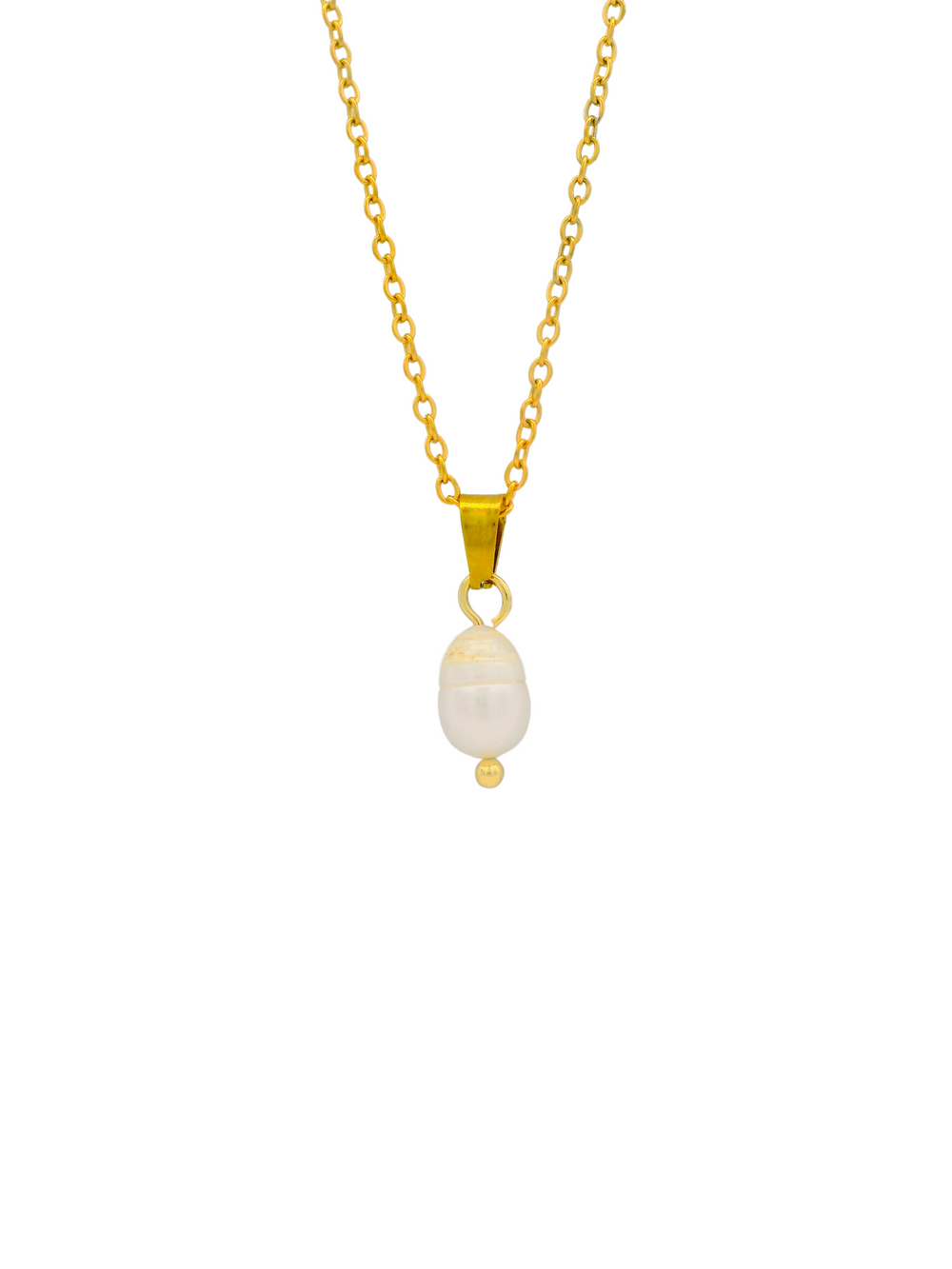 Collar Con Perlita Colgante